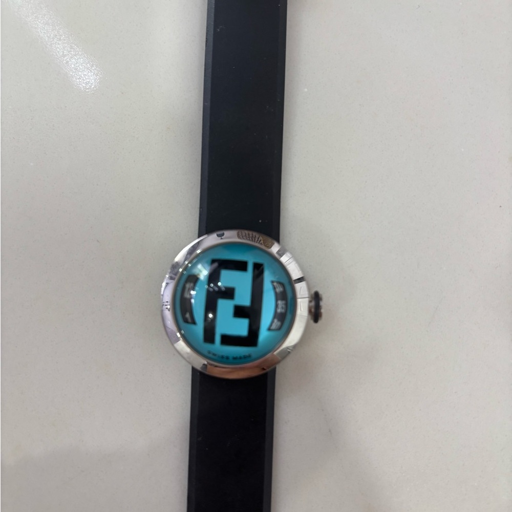 Fendi Black Smartwatch with Digital Display